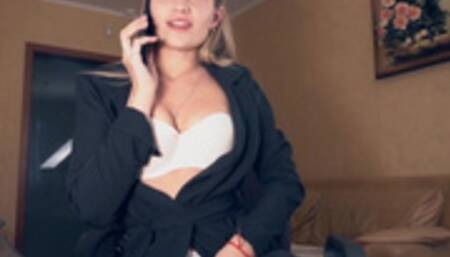 office milf has an orgasm from phone sex-LuxuryMur