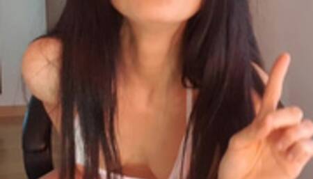 Videollamada de tu profesora. Cuenta regresiva. Joi. ASMR. Roleplay