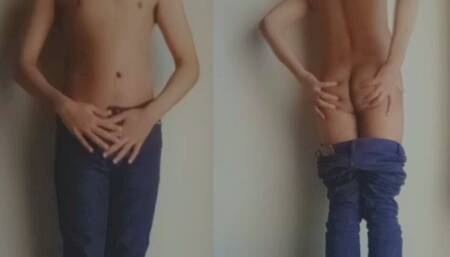 Khalistani sex boy showing ass to his fellow and goona take his long dick