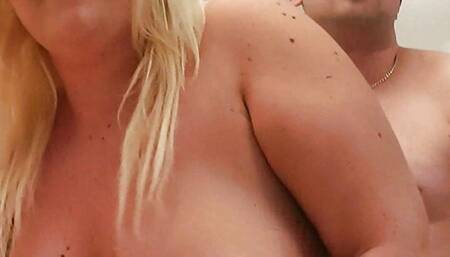 Blonde big tits at work cunnilingus and sex
