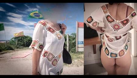 Fake agent takes married to photograph in the apartment and ends up fucking her.