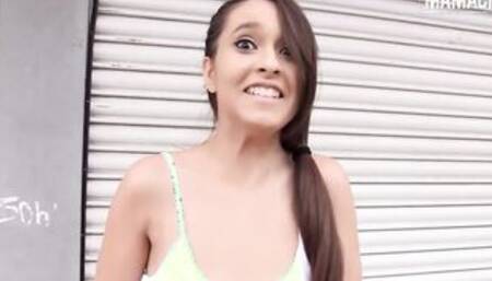 CHICASLOCA - Gigantic Butt Spanish women Nikki Litte Celebrates Christmas With Outside Sex - MAMACITAZ