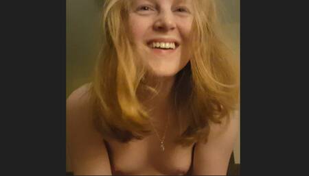 Cute Homemade Redhead Nubile Girlfriend Blowjob and Surprise Facial