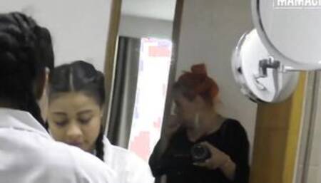 MAMACITAZ - Dyke Landlord Fucks Her Gigantic Booty Latina Maid