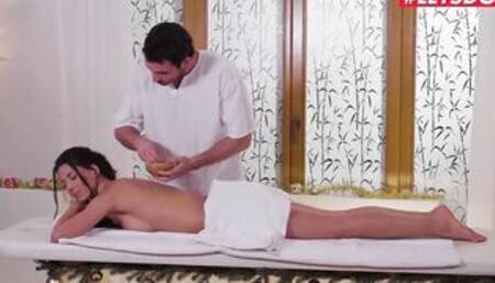 RELAXXXED - 1 Of A Kind Christmas Rubs And Erotic Fuck For Spanish Dark Haired Alexa Tomas - LETSDOEIT