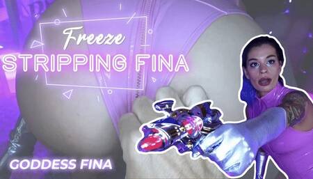 Freeze Stripping Goddess Fina 4k