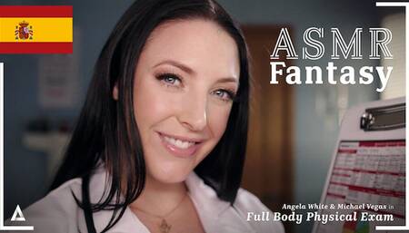 ASMR Fantasy - Full Body Physical Exam With MILF Doctor Angela White! Spanish Subtitles - POV