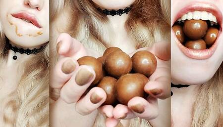 Eat chocolate balls as much as possible