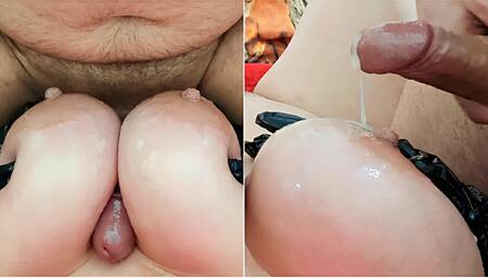 Hot Big Titted BBW MILF Does a Wonderful Handjob and Titifac