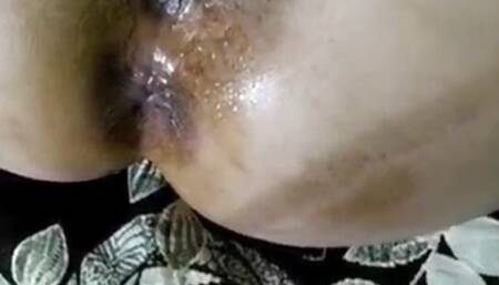 College young girl dressed as a dog and fucked her ass and tight pussy with oil.
