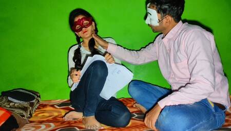 Teacher and Student sex during Study , student suck my cock when I tech her.