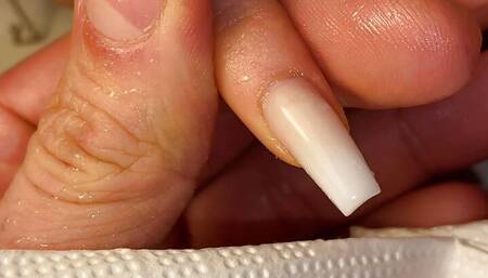 Slave Cleans Nails After Banana Massacre I MyNastyFantasy