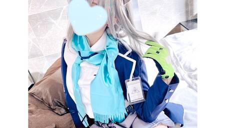 ???? [ For non-subscriber ] Japanese BlueArchive Cosplayer hentai creampie