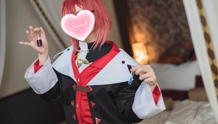 ❤️ [ For non-subscriber ]  Japanese Vtuber Cosplayer doggy style creampie & femdom handjob cumshot