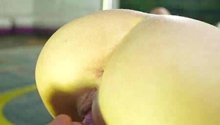 latina gets dildoed in her anus at a party GGmansion