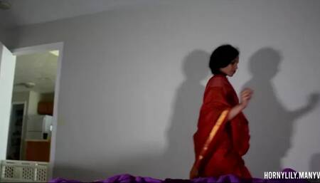 Horny Lily - Sharing Bed With Son's Friend