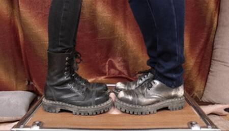 Teen girls trample my face with Doc Martens shoes (part 4 of 6), flo113x 1080p