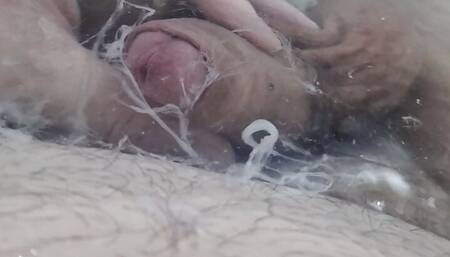Underwater sperm swimming