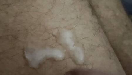 Quick jerk off and cum uncut using iPhone 12.