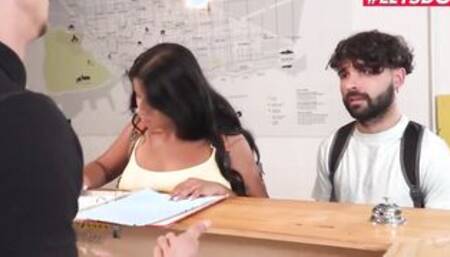 HORNYHOSTEL - (Amy Amor, Tommy Cabrio) - Lucky Receptions Fucks My Step Sister