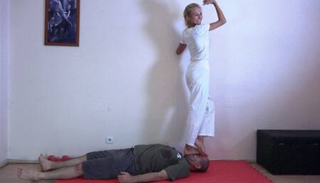 CECILIA - Lethal Karateka Feet - Trampling And Facestanding With Victory Poses 720p