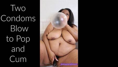 Two Condoms Blow to Pop and Hitachi Cum B2P Standard WMV