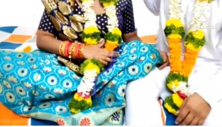 The bride was decorating the bedroom of a friend's honeymoon, bid up a shot first