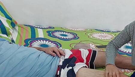 MY STEPSISTER'S WHORE HELP ME WITH MY SICK LEG AND I END UP FUCKING HER