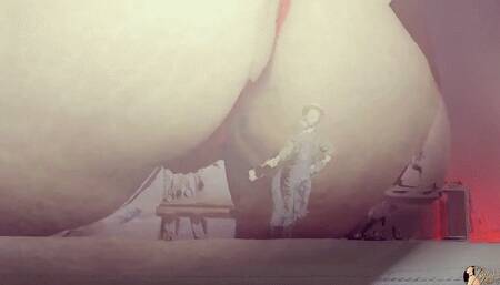 Giantess Ass Crush Tiny Farmer Man