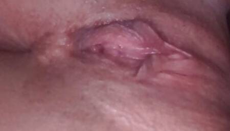Cumming after a hard toying.