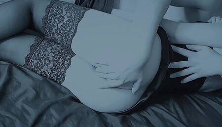 Gentle sex with a horny kitty at night - KarolinaOrgasm