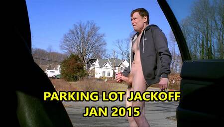 RISKY PUBLIC PARKING LOT JACKOFF JAN 2015