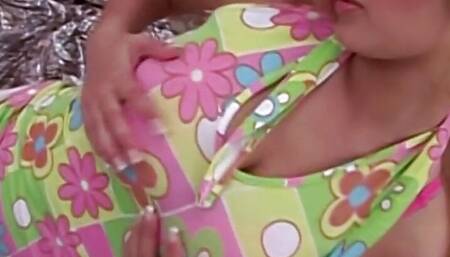 Stunning German ladies lick each other clean