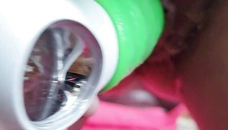Squirting with the aid of my vibrator.