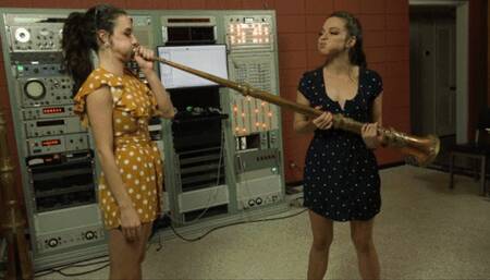 Ama Rio and Sierra Sauvage Try Out the Tibetan Horns (MP4 - 1080p)