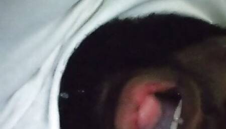 Cum in mouth in stairwell