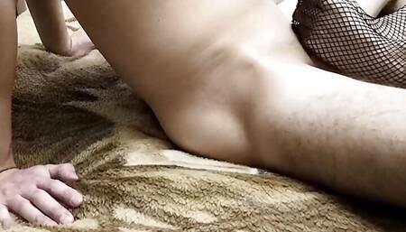 Made her ex-girlfriend's husband happy with Footjob
