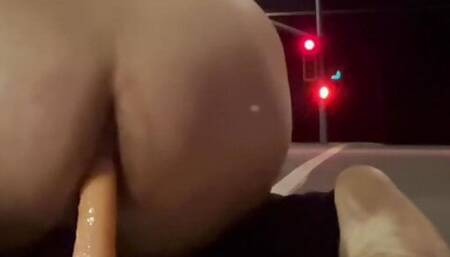 Risky dildo fuck