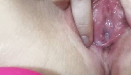 Hot horny MILF with her toy