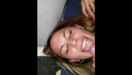 Tinder girl lets me fuck and cum in her mouth