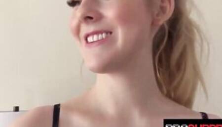 21 yo Slim Red Fellatio Shey Getting Vagina Fucked! By Her 1st Gigantic Black Cock!