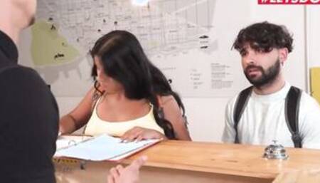 HORNYHOSTEL - Fucking My Best Friend's Big Ass Sister Amy Amor - LETSDOEIT