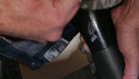 Verbal Daddy with Fleshlight cums hard and loud