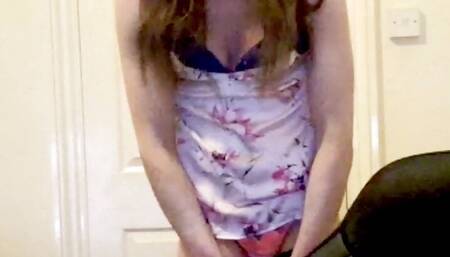 Sissy play homemade