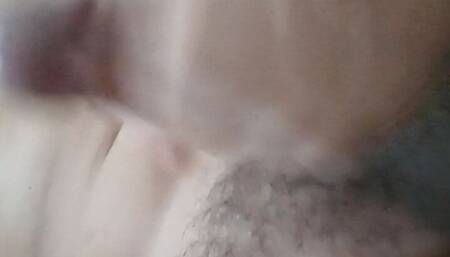 Jerking off moaning and cumming