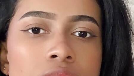 Petite ebony loves to relax after work - Aurora Elise