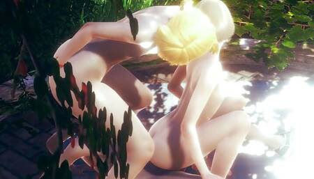 Yaoi Femboy - Three sexy and horny femboys in a threesome