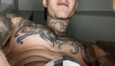 Playing With My Huge Bulge In A Jockstrap While Talking Dirty Before Shooting A Huge Load
