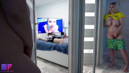 Stepdaughter watching stepdad, part 2