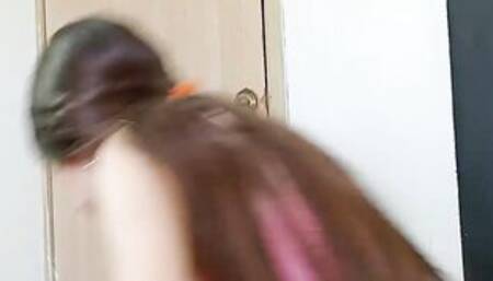 My lusty stepsister gets naked nude into front of me and I boned her rough until I cum inside her (part one)